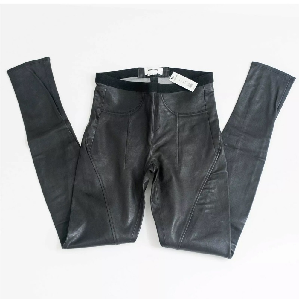 Helmut Lang leather leggings